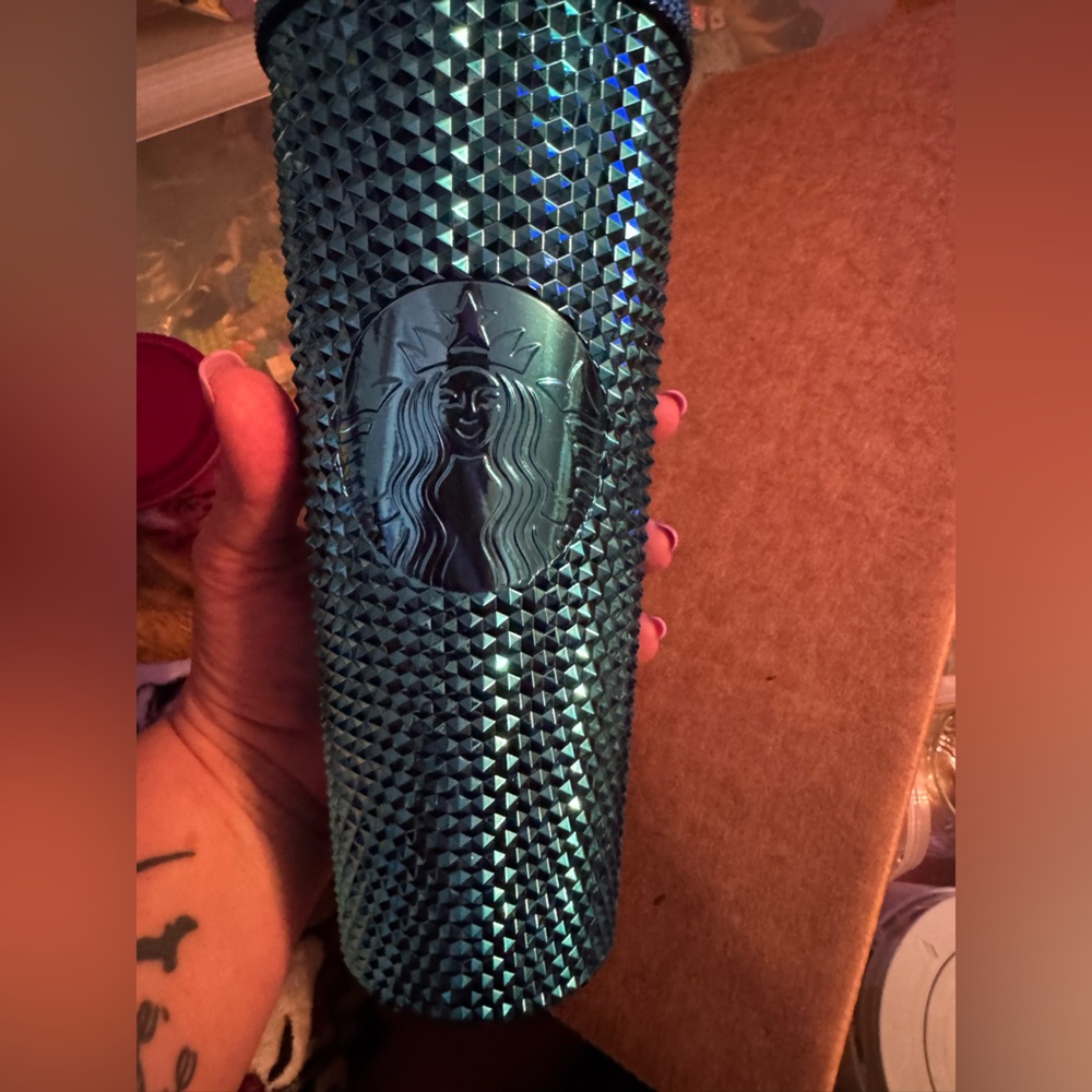 Starbucks Blue -teal Chrome tumbler 2023 NEW w/ tag